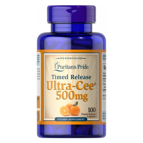 Puritan's Pride, Ultra Cee Time Release, 500 mg, 100 Capsules Puritan's Pride