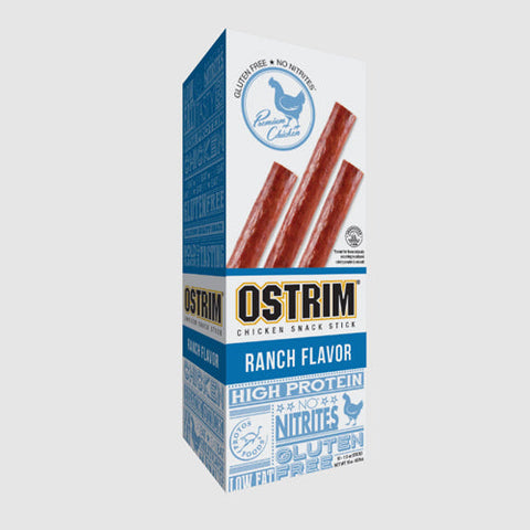 Ostrim Natural, Ostrim Chicken Snack Stick Ranch Flavor, Ranch Flavor, 10 Count Ostrim Natural