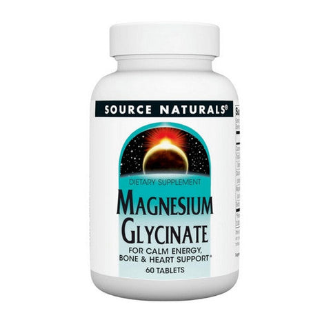 Source Naturals, Magnesium Glycinate, 60 Tabs Source Naturals