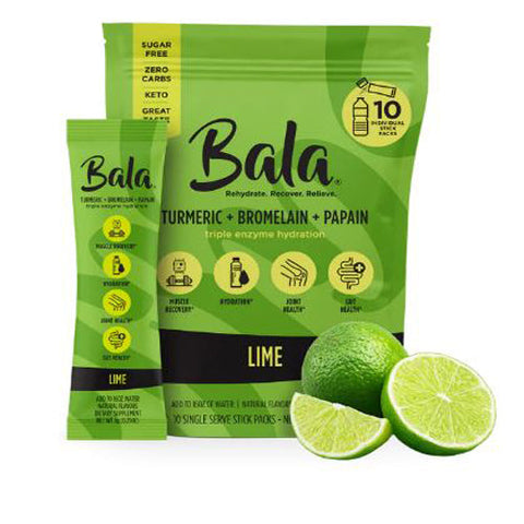 Bala Enzyme, Bala Enzyme Drink Stick Pack Lime, 8 Counts Bala Enzyme