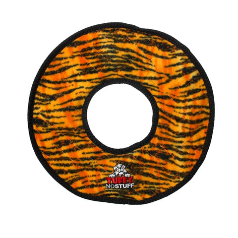 Tuffy No Stuff Mega Ring Tiger 1 Each by Tuffy