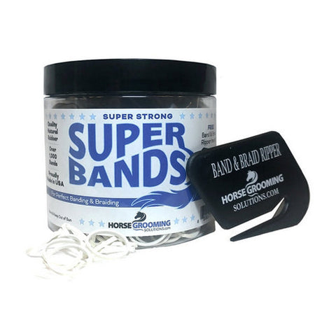 Super Bands White 0.25 Lbs by Horse Grooming Solutions