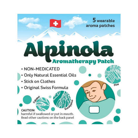Alpinola, Aromatherapy Patches Essential Oils, 5 Count Alpinola