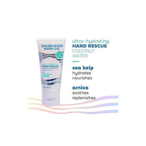 Seaweed Bath Co, Ultra-Hydrating Hand Rescue Coconut Cream, 2 Oz Seaweed Bath Co