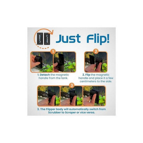 San Francisco Bay Brand, Flipper Cleaner Float 2 In 1 Magnetic Aquarium Algae Cleaner, Standard, 1 Each San Francisco Bay Brand