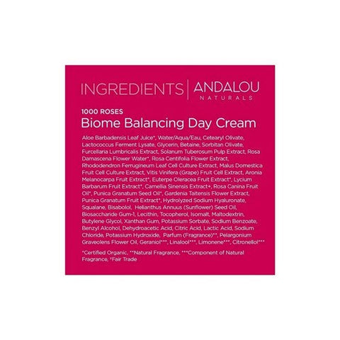 Andalou Naturals, 1000 Roses Biome Balancing Day Cream, 1.7 Oz Andalou Naturals