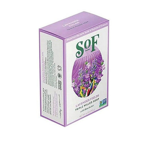 South Of France Soaps, Triple Milled Bar Soap Lavender Fields, 1.7 Oz South Of France Soaps