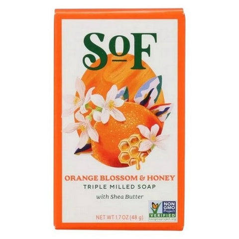 South Of France Soaps, Triple Milled Bar Soap Orange Blossom & Honey, 1.7 Oz South Of France Soaps