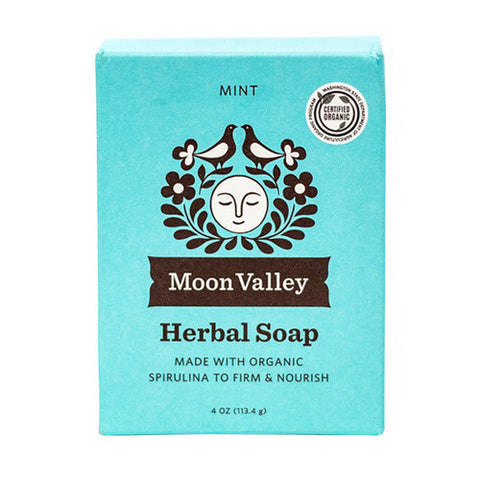 Moon Valley Organics, Herbal Soap Mint, 4 Oz Moon Valley Organics