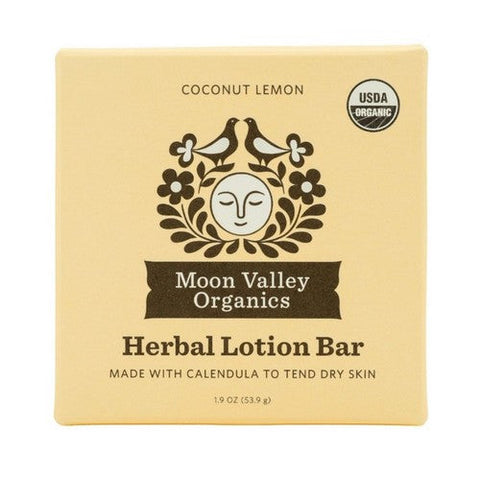 Moon Valley Organics, Organics Herbal Lotion Bar Coconut Lemon, 1.9 Oz Moon Valley Organics