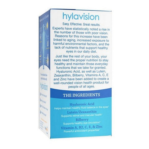 Hyalogic, Hyaluronic Acid Hylavision For Eye Health, 120 VegCaps Hyalogic