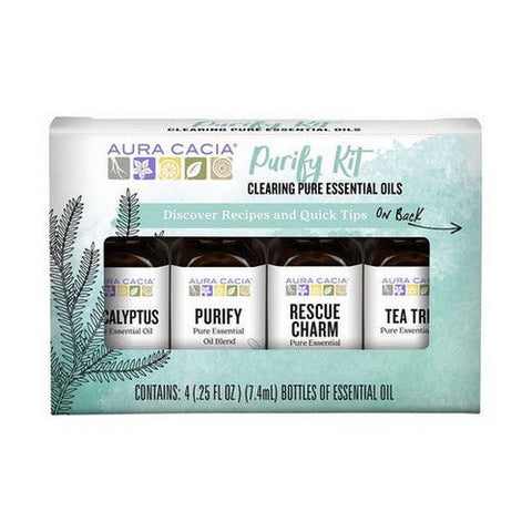 Aura Cacia, Purify Essential Oil Kit, 1 Oz Aura Cacia