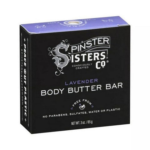 Spinster Sisters Co, Body Butter Bar Lavender, 3 Oz Spinster Sisters Co