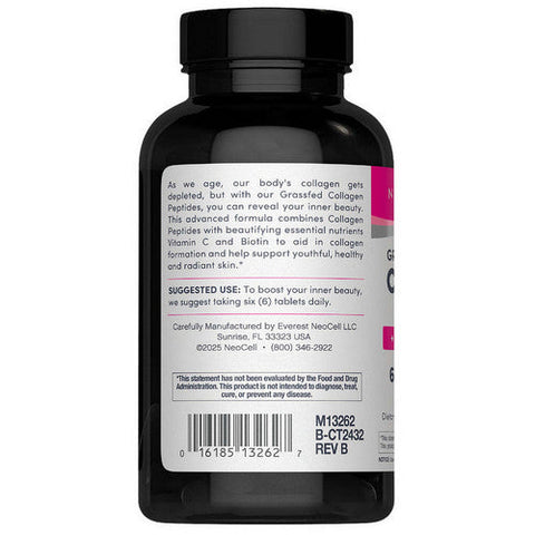 Neocell Laboratories, Grass-Fed Collagen Peptides Plus Vitamin C And Biotin, 270 Tablets Neocell Laboratories