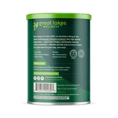 Great Lakes Wellness, Collagen Peptides Chai Flavored, 10 Oz Great Lakes Wellness