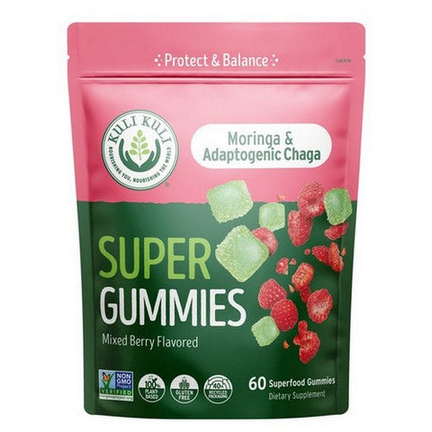 Kuli Kuli, Moringa & Adaptogenic Chaga Super Gummies, 60 Count Kuli Kuli