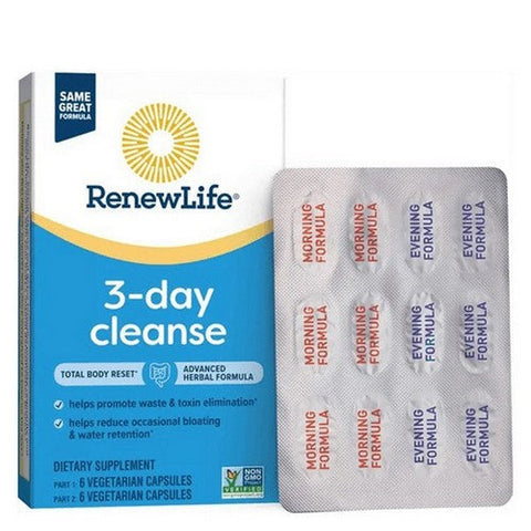 Renew Life, 3-Day Cleanse, 12 Capsules Renew Life