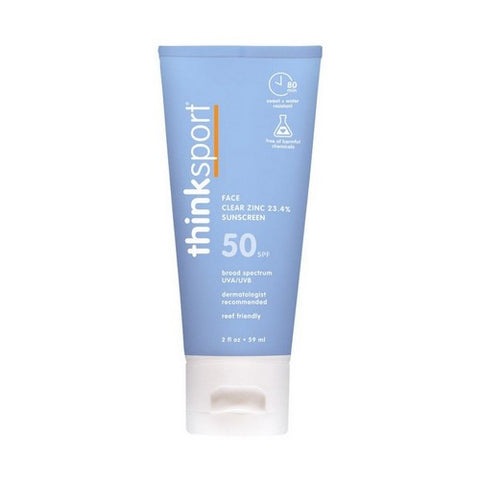 ThinkSport, Clear Zinc Mineral Sunscreen Lotion SPF 50, 2 Oz ThinkSport