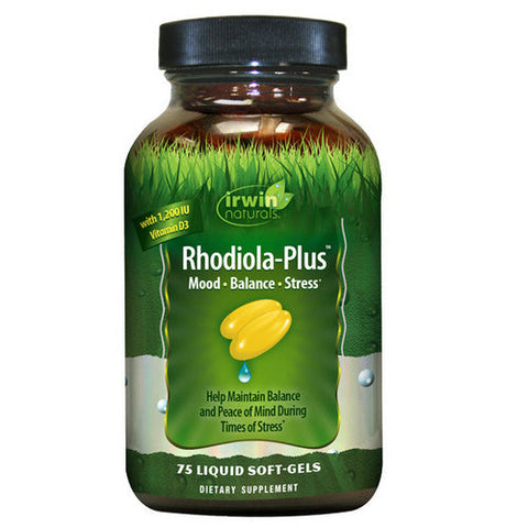 Irwin Naturals, Rhodiola Plus Mood Stress, 75 Softgels Irwin Naturals