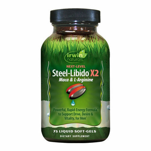 Irwin Naturals, Next Level Steel Libido X2 Maca & L-Arginine, 75 Softgels Irwin Naturals