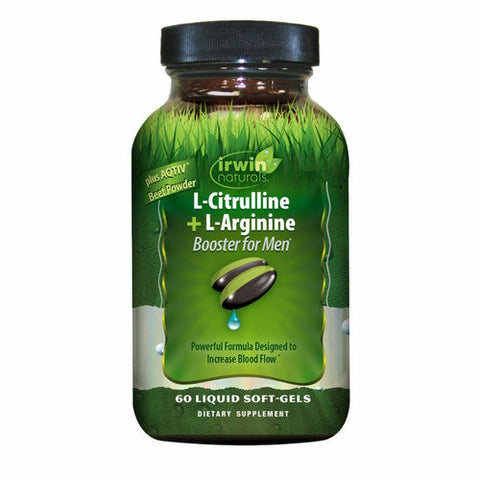 Irwin Naturals, L-Citrulline Plus L-Arginine Booster For Men, 60 Softgels Irwin Naturals