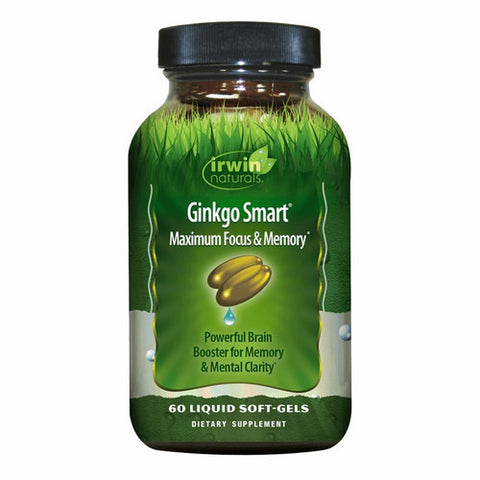 Irwin Naturals, Ginkgo Smart Maximum Focus & Memory, 60 Count Irwin Naturals