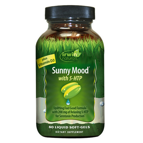 Irwin Naturals, Sunny Mood With 5-Htp Plus Vitamin D3, 80 Softgels Irwin Naturals