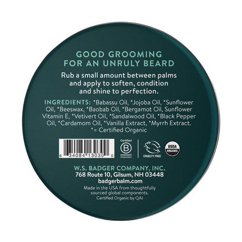 Badger Balm, Beard Balm Condition And Tame, 56 Grams Badger Balm