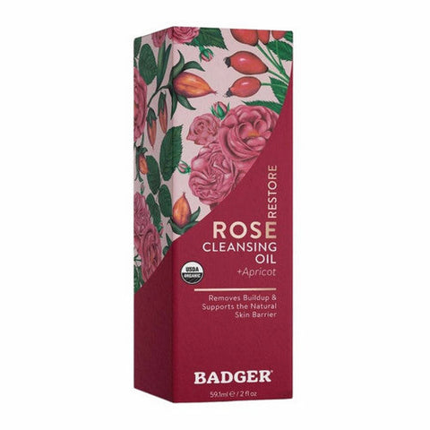 Badger Balm, Rose Cleansing Oil, 59 Ml Badger Balm