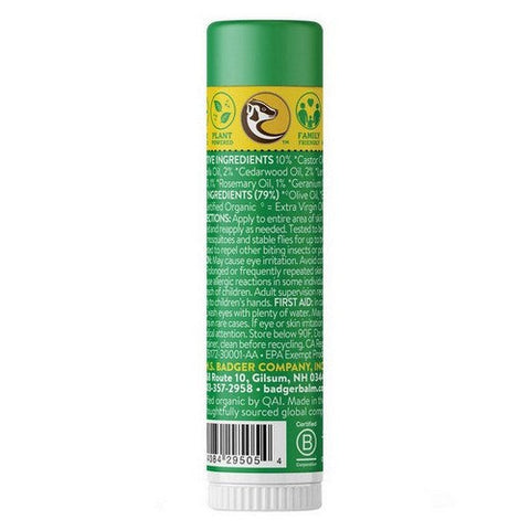Badger Balm, Bug Repellent Balm Stick, .6 Oz Badger Balm