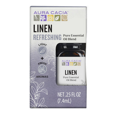 Aura Cacia, Linen Essential Oil Blend, 0.25 Oz Aura Cacia