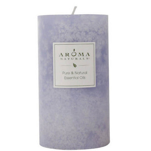 Aroma Naturals, Tranquility Periwinkle Pillar 2, 1 Candle Aroma Naturals