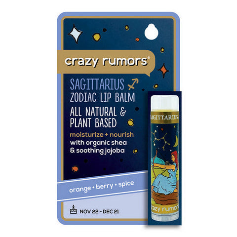 Crazy Rumors, Sagittarius Fire Blend Lip Balm, 0.15 Oz Crazy Rumors