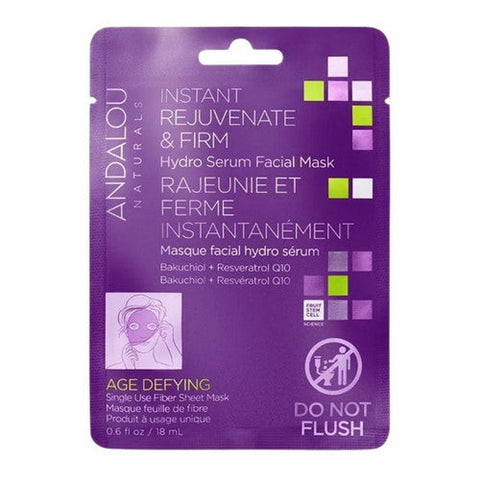 Andalou Naturals, Age Defying Instant Rejuvenate and Firm Sheet Mask, 0.6 Oz Andalou Naturals