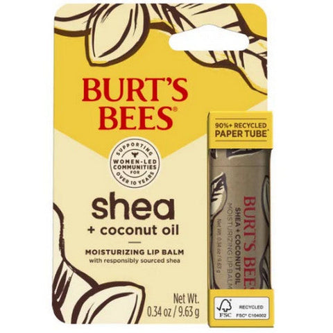 Burts Bees, Shea Coconut Oil Paper Tube Lip Balm, 0.34 Oz Burts Bees
