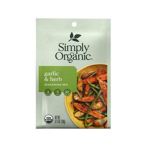Simply Organic, Organic Garlic And Herb Vegetable Seasoning Mix, 0.71 Oz Simply Organic