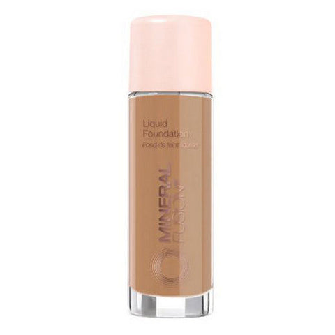 Mineral Fusion, Warm 5 Dark Caramel Liquid Foundation, 1 Oz Mineral Fusion