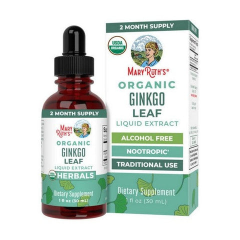 MaryRuth's, Organic Ginkgo Leaf Liquid Drops, 1 Oz MaryRuth's
