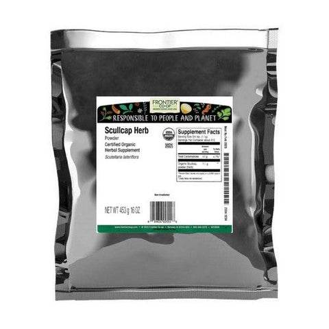 Frontier Coop, Organic Scullcap Herb Powder, 1 Lb Frontier Coop