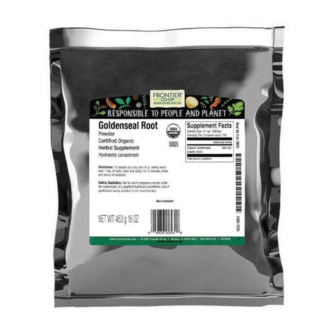 Frontier Coop, Organic Goldenseal Root Powder, 1 Lb Frontier Coop