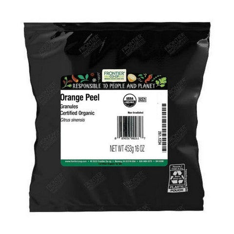Frontier Coop, Organic Orange Peel Granules, 1 Lb Frontier Coop