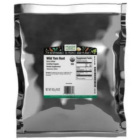 Frontier Coop, Organic Wild Yam Root Cut & Sifted, 1 Lb Frontier Coop