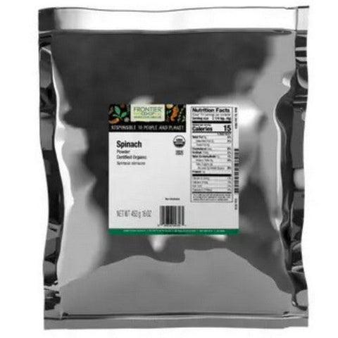 Frontier Coop, Organic Spinach Powder, 1 Lb Frontier Coop