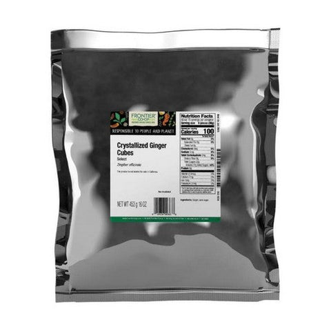 Frontier Coop, Select Crystallized Ginger Cubes, 1 Lb Frontier Coop