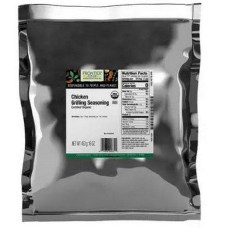 Frontier Coop, Organic Chicken Grilling Seasoning, 1 Lb Frontier Coop
