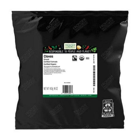 Frontier Coop, Cloves Ground Organic Fair Trade, 1 Lb Frontier Coop