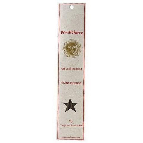 Pondicherry Natural Incense, Frankincense Incense Sticks, 15 Count Pondicherry Natural Incense