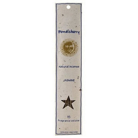 Pondicherry Natural Incense, Jasmine Incense Sticks, 15 Count Pondicherry Natural Incense