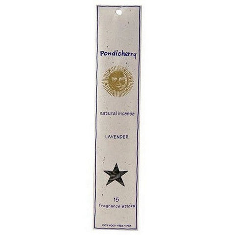 Pondicherry Natural Incense, Lavender Incense Sticks, 15 Count Pondicherry Natural Incense