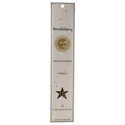 Pondicherry Natural Incense, Vanilla Incense Sticks, 15 Count Pondicherry Natural Incense